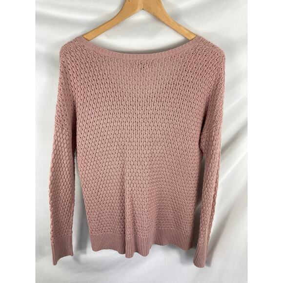 American Eagle Light Pink Loose Knit Sweater Size Medium - Picture 6 of 6